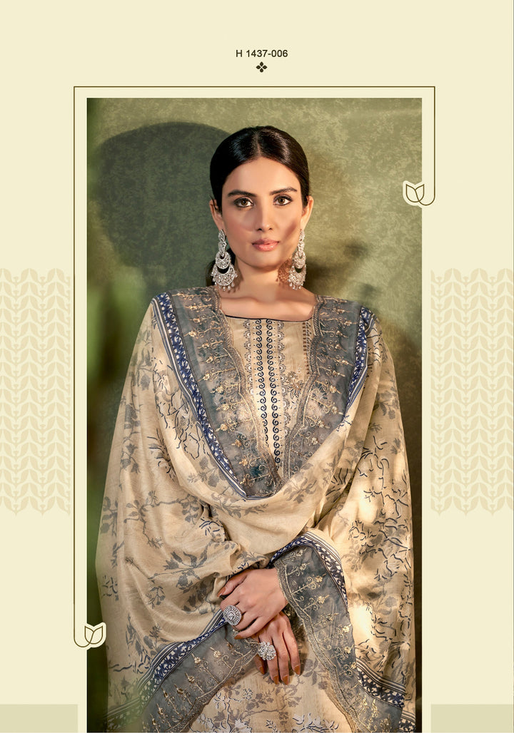 Al Zohaib Digital Print Embroidery Un-Stitched Suits