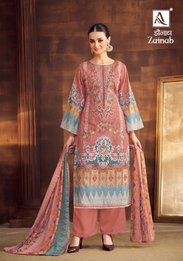 Shahi Patiyala Fancy Embroidery With Diamond Un-Stitched Suits (10 Color Of Set)