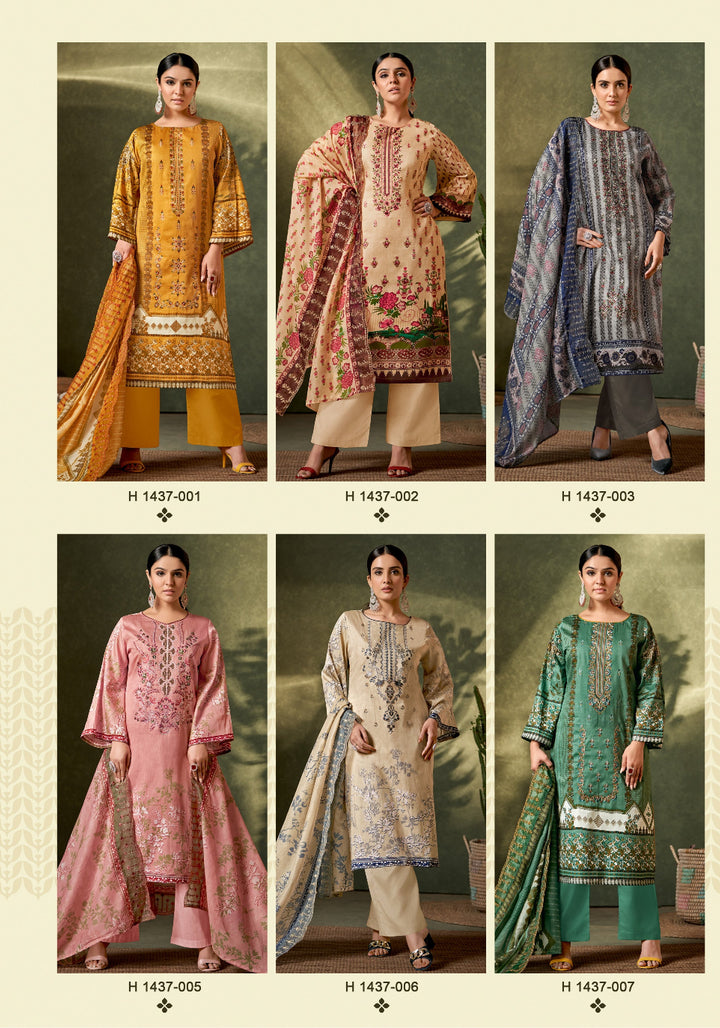 Al Zohaib Digital Print Embroidery Un-Stitched Suits