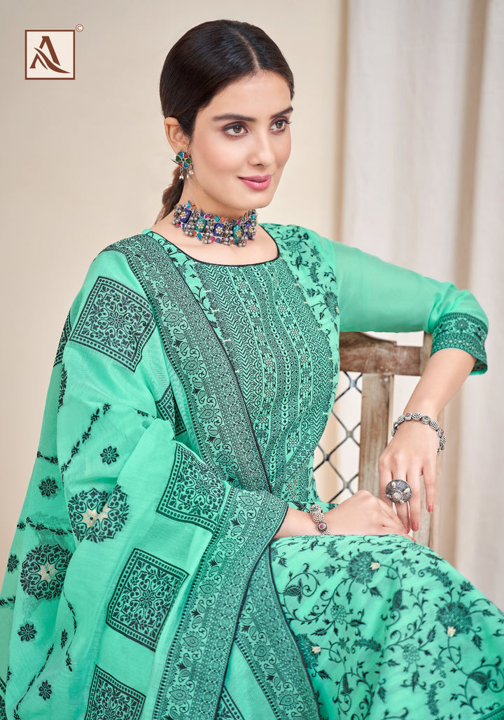 Black Magic Jacquard Designer  Un-Stitched Suits