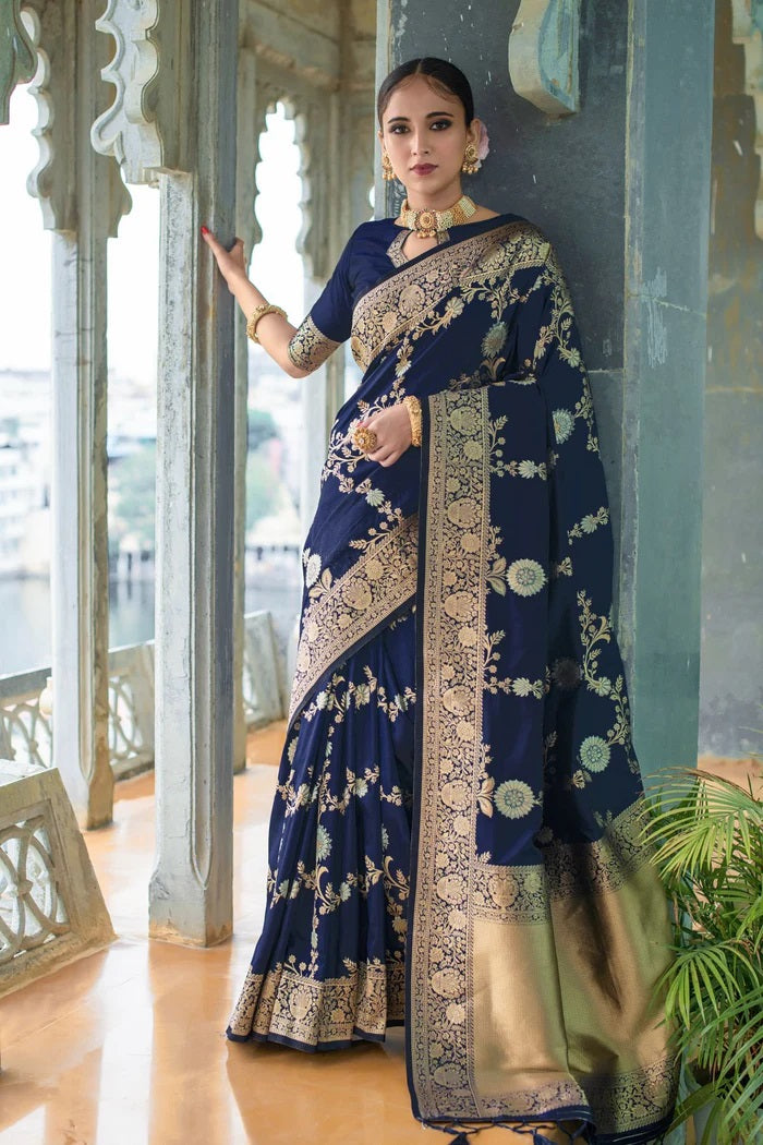 Luxurious Lichi Silk Sarees