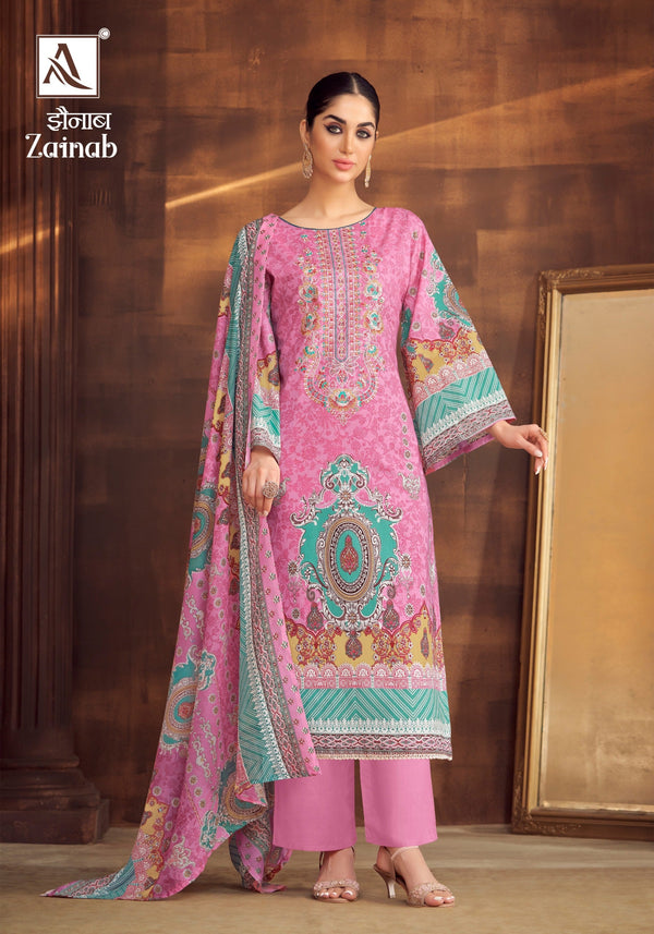 ZAINAB  Embroidery And Swarovski (8 Color Of Set)