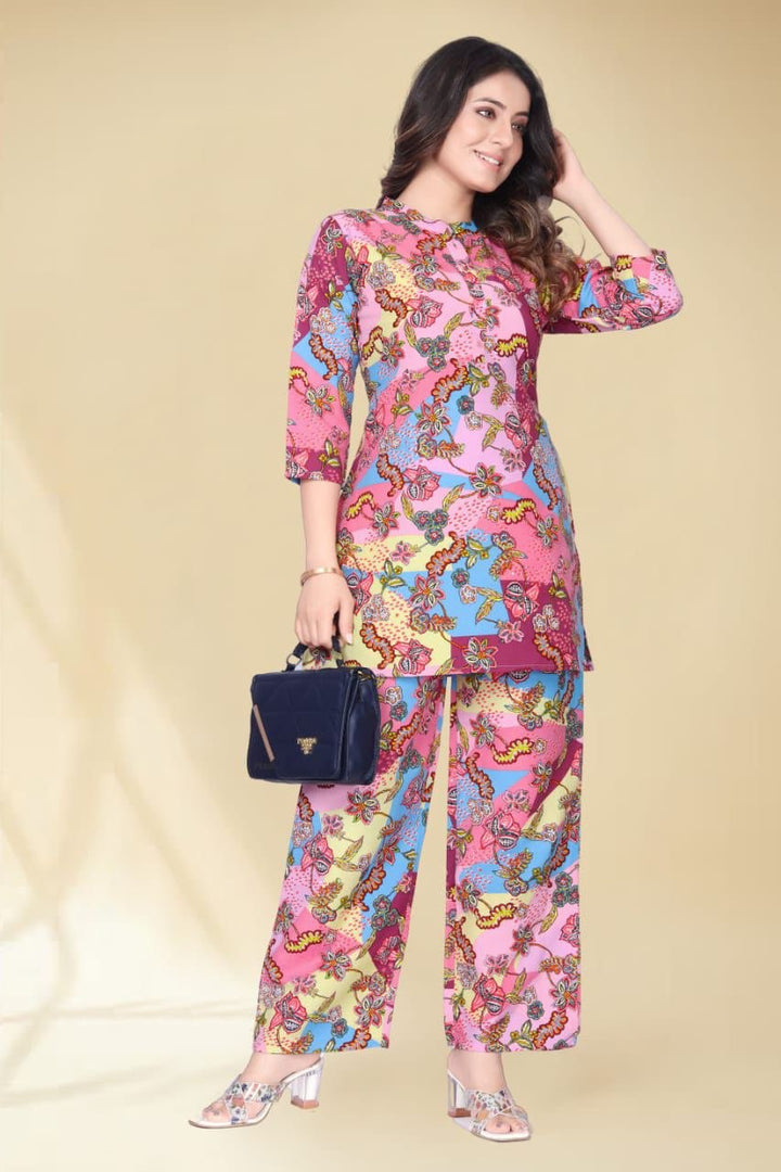 Chic Floral Print Co-Ord Set